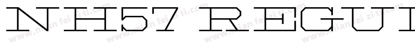 NH57 Regular字体转换